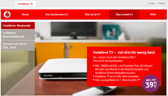 Screen © Vodafone.de